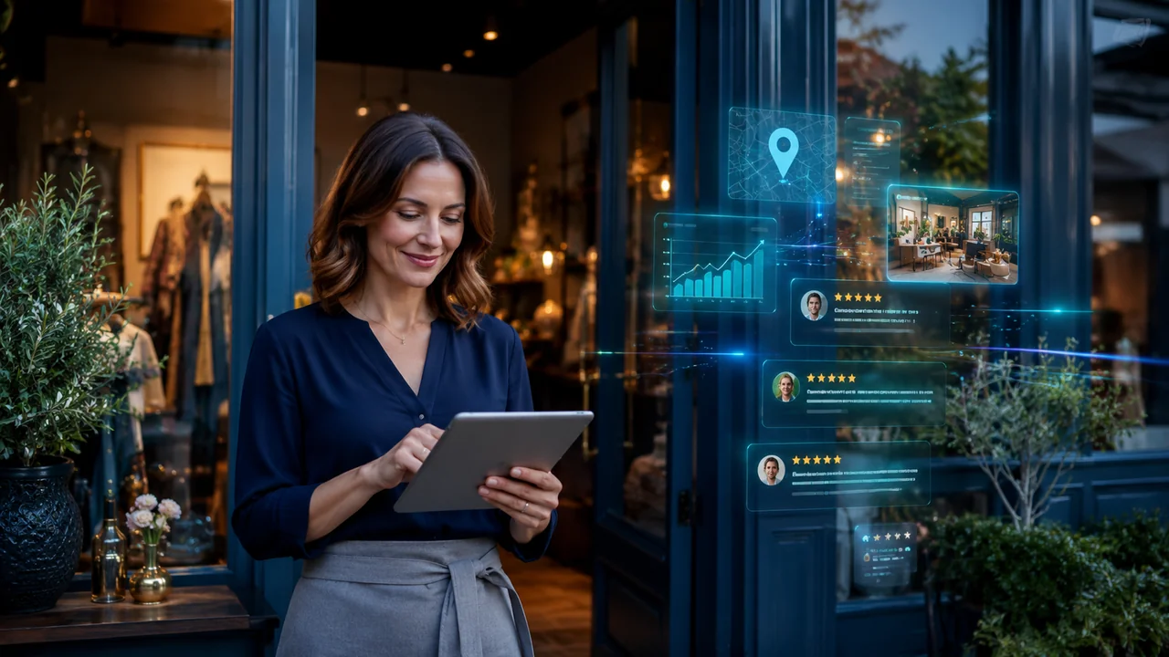 Commerce local avec présence Web visible et crédible